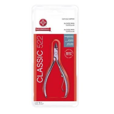 Imagem de Alicate de Unha Mundial 522 Profissional Aço Inox Corte Preciso Manicu
