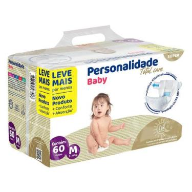 Imagem de Fralda Infantil Personalidade Total Care M com 60 unidades - Personali