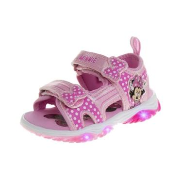 Imagem de Disney Minnie Mouse Open-Closed Toe Summer Sports Light Up Sandals (Toddler/Little Kid)