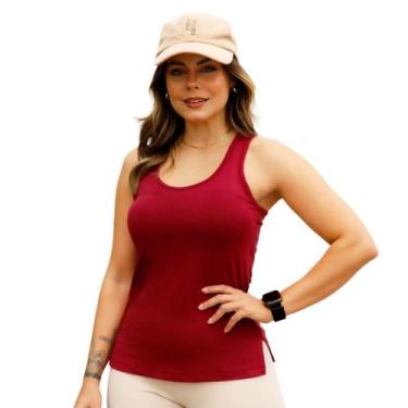 Imagem de Regata Blusinha Tapa Bumbum Viscose Grossa Básica Fitness - LUFRAN, GG