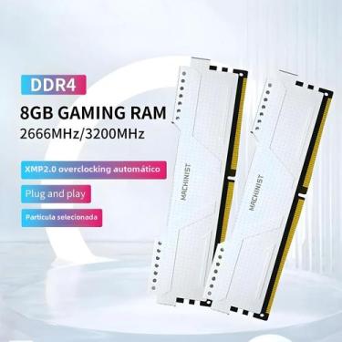 Imagem de Memória RAM DDR4 8GB/16GB (2666MHz/3200MHz) para Desktop - Com Dissipa