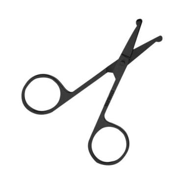 Imagem de Tesoura de Nariz e Cabelo em Aço Inoxidável - Ponta Redonda e Segura -
