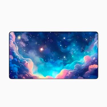 Imagem de Mouse Pad Gamer Profissional Grande Confortavél Anti Derrapante 90x40 - Diversos Temas (Galaxia)