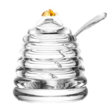 Imagem de Açucareiro de Cristal Ecológico Little Bee 9x9x9,5cm - Lyor