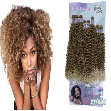 Imagem de Cabelo Cacheado Estilo Deusa Varias Cores 280gr - GM Hair, [T27-613]