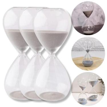 Imagem de Ampulheta Timer Tempo Medidor 5 Minutos Relógio De Areia Brilhosa Cron