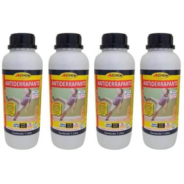 Imagem de Kit 4 antiderrapante liquido rampa piscina banheiro allchem 1 litro