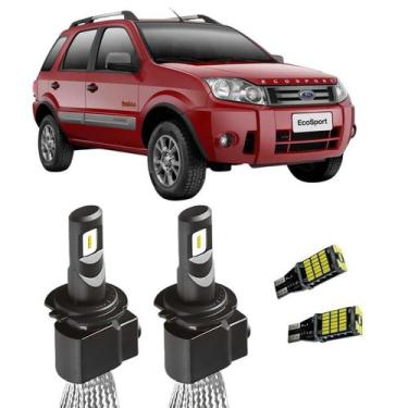 Imagem de Par de Lampada H4 Alto e Baixo EcoSport 2003 A 2012 + T10 - Ray-X