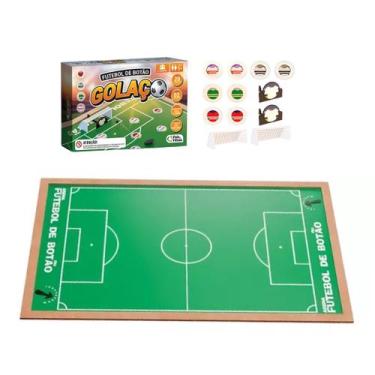 Imagem de Futebol de Botão Golaço Clássico Arena Campo +5 Anos Jogadores Traves 