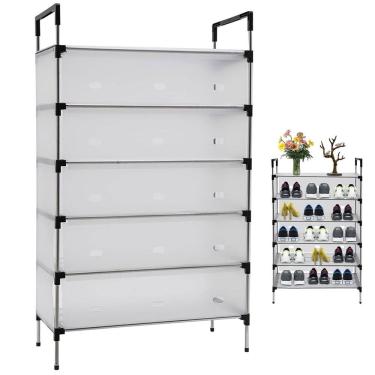 Imagem de Sapateira Rack 6 Andares Prateleiras Organizaçao Calçado Sapato Tenis Hall de Entrada Objetos