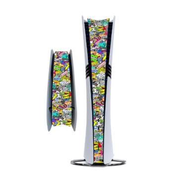Imagem de Adesivo Middle Skin compatível com console PlayStation 5 Pro - Acessório decorativo à prova de poeira para PS5 Pro (Multicolorido-06)