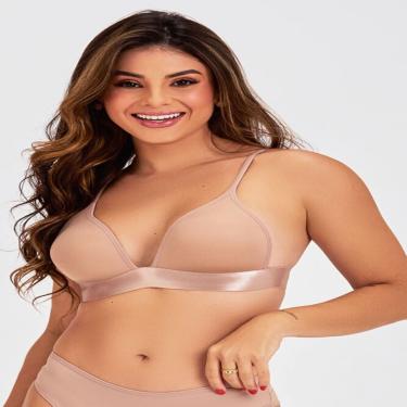 Imagem de SUTIÃ LOVE SECRET COM BOJO TRIANGULO EM MICROFIBRA NATURAL, 991026, COR CHOCOLATE, TAM 46