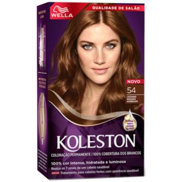 Imagem de Coloração Koleston 54 Castanho Dourado Acobreado