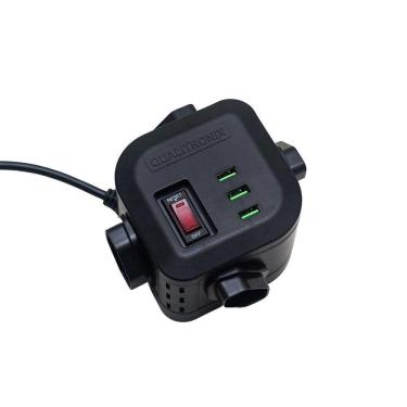 Imagem de Filtro De Linha 1,20m Torre 4 Tomadas + 3 Usb Qualitronix