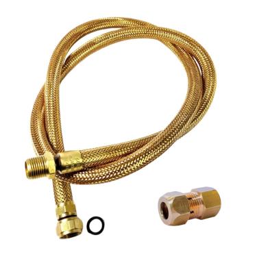 Imagem de Mangueira ideal para gás encanado 1,50m Gás de cozinha glp e gn