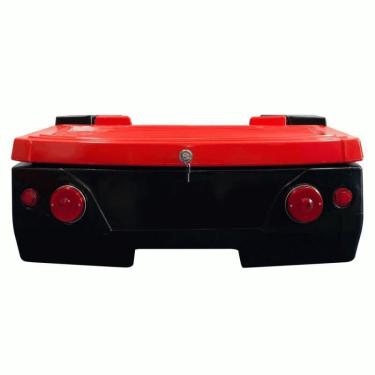 Imagem de Baú Quadriciclo 150 Lt Traseiro Bagageiro Atv Preto/Vermelho