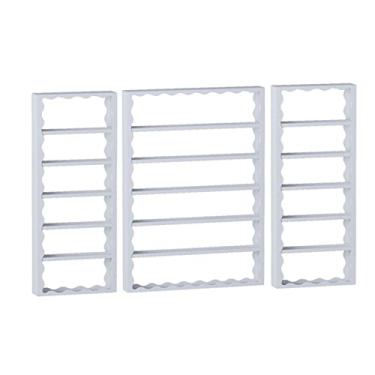 Imagem de Suporte de parede de metal para esmalte, organizador de esmalte de 6 camadas, suporte de óleos essenciais para salão de beleza, prateleira de exibição de metal, armário de exibição para armazenar