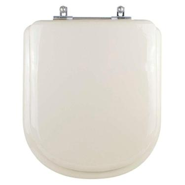 Imagem de Assento Sanitário Almofadado Etna Bege Claro Para Vaso Icasa