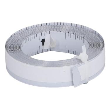 Imagem de Fita de Medição de Auto -adesivo de Aço Carbono, Régua de Direção Reversa de 12 Pés, Fita de Medição de Bancada de Trabalho para Trabalhar Madeira, Serra, Mesa de Desenho