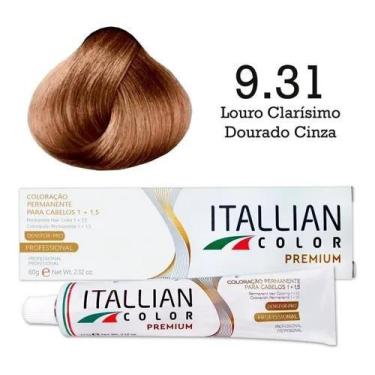 Imagem de Coloração 9.31 Louro Claríssimo Dourado Cinza  Itallian Color