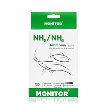 Imagem de Kit de teste de amônia para monitor (150 testes) – Monitora a qualidade da água do aquário e da aquicultura