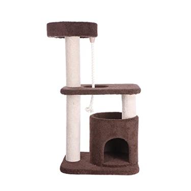 Imagem de Armarkat Árvore de atividade de gato com carpete de 3 andares, Condo F3703, marrom