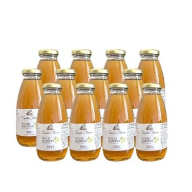 Imagem de Kit 12 unidades de Suco de Uva Branco 100% Integral 300 ml Santo Celeiro Sem Açúcar