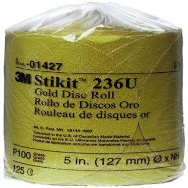 Imagem de 3M Rolo de disco 01427 Stikit Gold 5" P100A (pacote com 10)