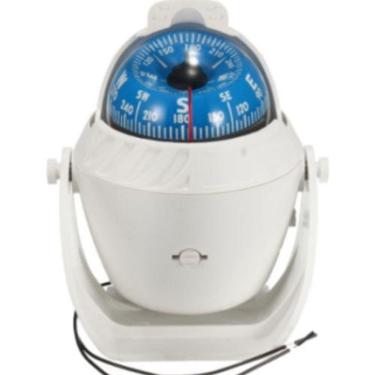 Imagem de Bússola Branca Em Abs 114 X 96 X 135Mm Com Iluminação