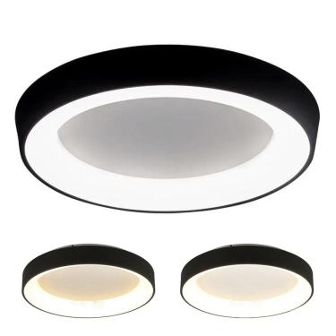 Imagem de Luminaria Plafon 3 em 1 LED Casa Sala Quarto Recepçao Residencial Comercial  Iluminaçao Ambiente Moderno Decoraçao