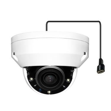 Imagem de ENS Câmera Ip De Segurança Hdmi De 5 Mp, Saída Hdmi, Exibe Vídeo De 2 Mp Diretamente Na Tv/Monitor Sem Atrasos, Logotipo Projetável, Suporte A Alarme/Áudio, Lente De 2,8 Mm, Ip66, Compatível Com Nda