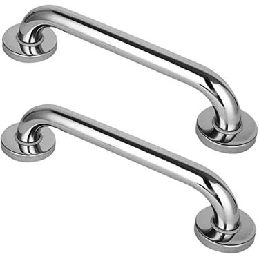 Imagem de CZCZC Toalheiro de alça de banho, cabo de banho, barras de apoio de aço inoxidável, para chuveiro, corrimão, toalheiro, apoio de braço, 2 peças, 30,5 cm