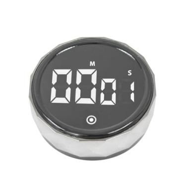 Imagem de Cronômetro Digital Magnético com LED, Timer de Cozinha, 7,5 x 7,5 x 2,5 cm, 3 Níveis de Volume