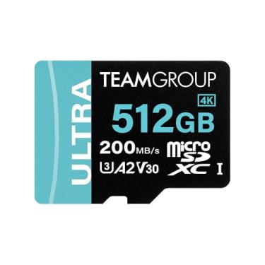 Imagem de Cartão TEAMGROUP A2 Ultra 512 GB Micro SDXC UHS-I U3 A2 V30, leitura/gravação até 200/170 MB/s com adaptador TULMSDX512GIA2V3022503