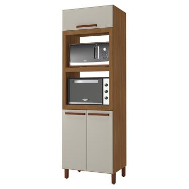 Imagem de Torre Quente Monza 70cm 2 Fornos 3 Portas Freijó-off White - Indékes Freijó-off White