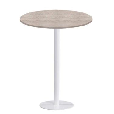 Imagem de Mesa Pisa Beta Bistrô Fratini 107,50cm (A) Disco Redondo Branco Tampo 