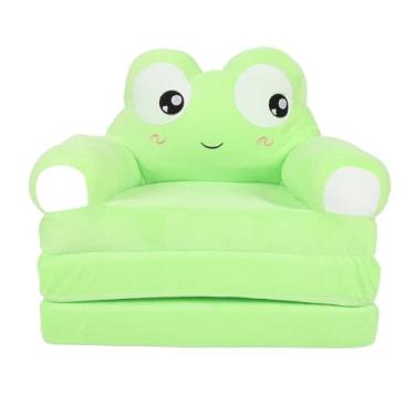 Imagem de Sofá infantil de Vomeko, sofá dobrável infantil, desenho animado de cadeira adorável cadeira de criança molho macia, para crianças leitura, sofá confortável para crianças (Type A)