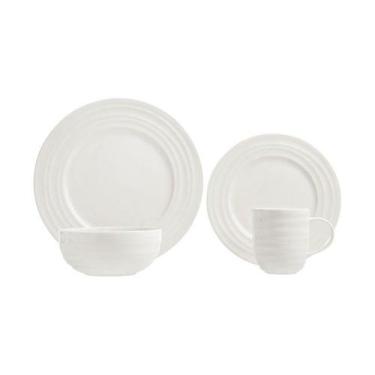 Imagem de Aparelho de Jantar Home Style Droppe 24 peças, BRANCO