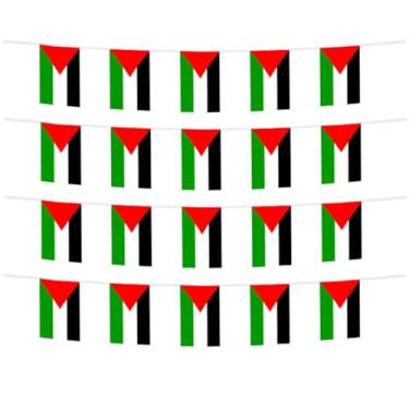 Imagem de FFILL 20 pés 20 bandeiras bandeira palestina, mini bandeira palestina pequena bandeira, para festas, lojas e bares, e celebrações do dia internacional. Bandeiras temáticas de país asiático - 29 países