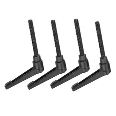 Imagem de EVGATSAUTO Alça de Fixação Ajustável para a Máquina 4pcs Botões de Metal M6 Rosca Macho de 50 Mm Pacote de Aço Inoxidável de 4 Feitos de Corrosão Resistente Ao Desgaste Resistente à Corrosão para