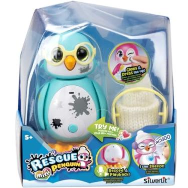 Imagem de Boneco Interativo Mini Resgate O Pinguim Com Sons E Emoções Verde Claro Fun