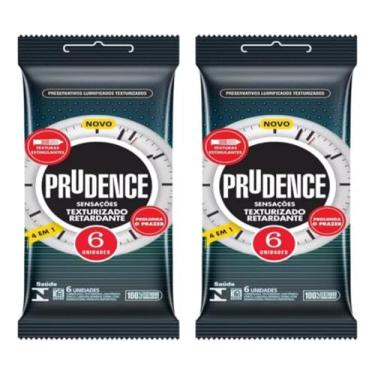 Imagem de Preservativos Texturizado Retardante 52mm Kit 12 Camisinhas Prudence