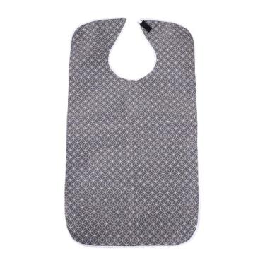 Imagem de Ysyqkn Babador Adulto para Idosos, Roupa Desconfortável, Grande, Ajustável, Reutilizável, Leve, à Prova de óleo, Toalha de Pano para Idosos, Cinza