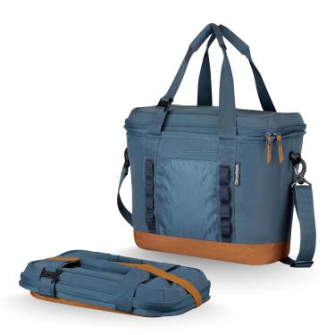 Imagem de CleverMade Pacifica resfriador dobrável, 30 latas, oceano/conhaque