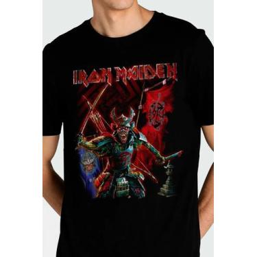 Imagem de Camiseta Iron Maiden Of0134 Consulado Do Rock Oficial Banda, M, Preto