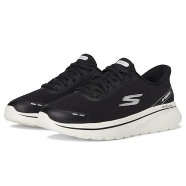 Imagem de Skechers Tênis feminino Go Walk Arch Fit N-Joy Emory Hands Free Slip-ins, Preto/branco, 42