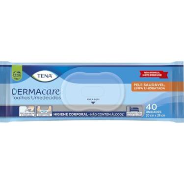Imagem de Tena Slip Dermacare, Toalha Umedecida para Banho de Leito, 40 unidades