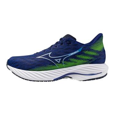 Imagem de Mizuno Tênis de corrida masculino Wave Rider 28, Reflex azul-branco, 43