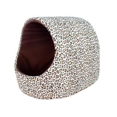 Imagem de Cama para Cachorro Aconchegante - Casinha Quente Tamanho M/G/G G - Iglu, Toca, Antifrio, Macia(Onçinha,Grande)