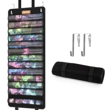 Imagem de Playmat Tube Storage Bag, Hangable Playmat Holder for MTG with 2 Hooks, Fits 12+1 Card Game Playmats with Transparent Plastic Slots, Ideal for Magic Playmats - Portable Case for TCG/RPG Game Mat